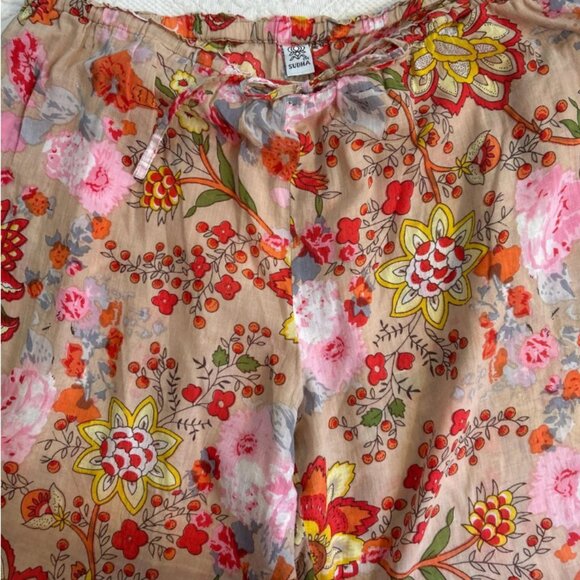 Sudha Floral Garden Wide Leg Lounge Pants Designs by Sudha - Picture 3 of 4